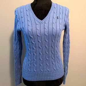 Blue Cable Knit Ralph Lauren Sweater